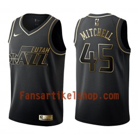 NBA Utah Jazz Trikot Donovan Mitchell 45 Nike Schwarz Golden Edition Swingman - Herren
